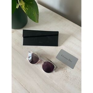 NEW CHRISTIAN DIOR 59mm Striped So Real Sunglasses